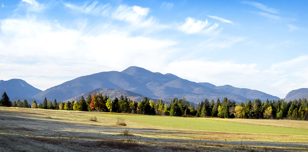 The Geologic History of the Adirondack Mountains: Algonquin Peak and South Meadows Lake plain near Lake Placid (4 October 2015)